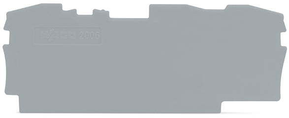 WAGO TopJob S End And Separator Plate 1mm Gray - 2006-1391 [20 Pieces]