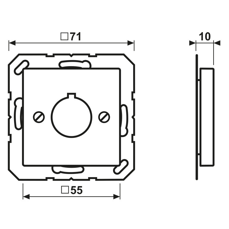 Jung A564GE Round Cover Plate 22.5mm Yellow - A564GE