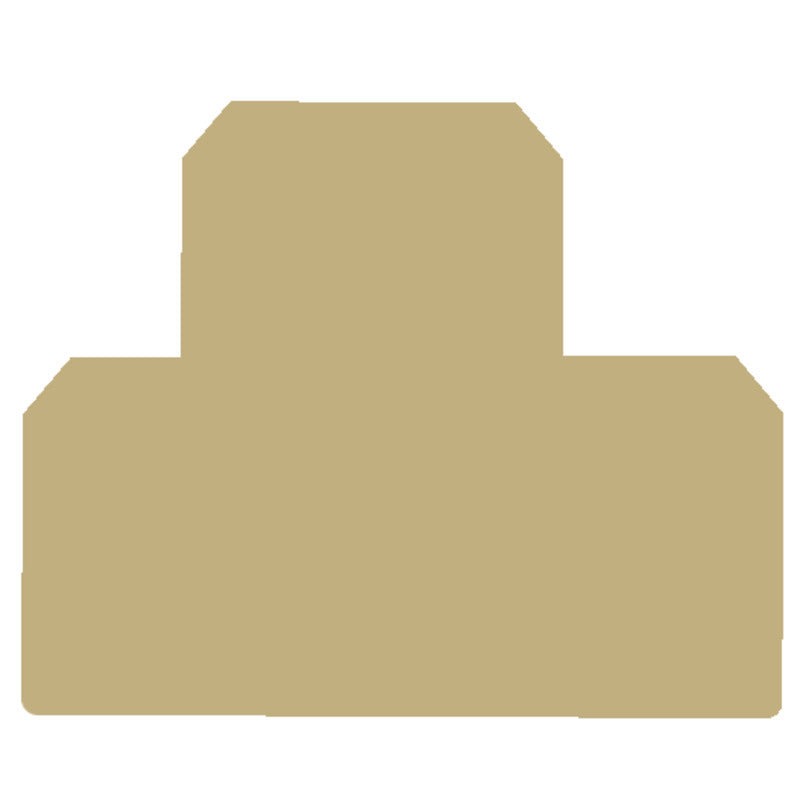 Weidmüller Terminal End Plate 54mm Beige - 1397160000 [5 Pieces]