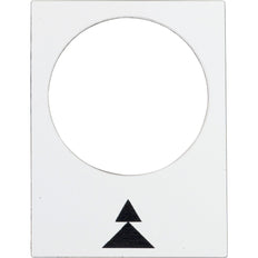 Harmony XB4 Label Plate 30x40mm White Right Slow-Fast - ZB2BY4909 [5 Pieces]