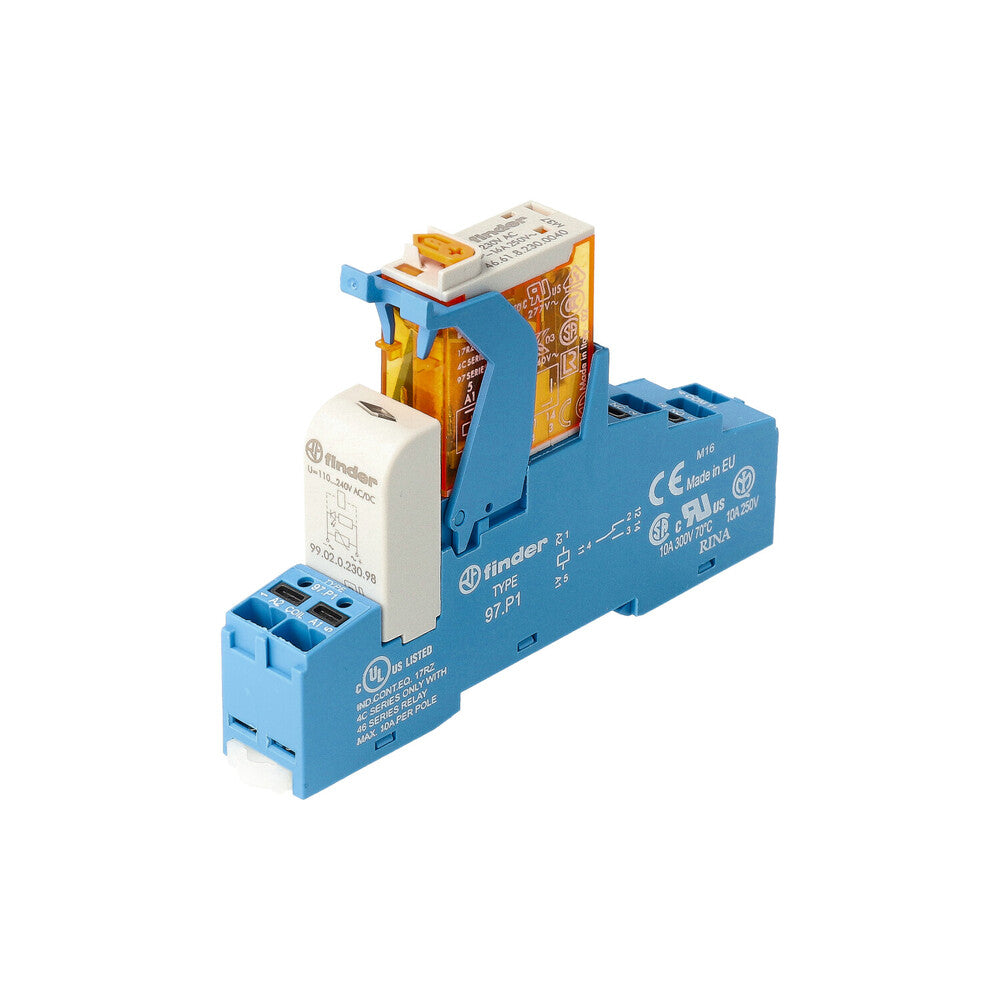 Finder 16A Interface Relay With Push-In Terminal - 4C.P1.8.230.0060