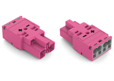 Wago 2-Pole Male Connector 4.00mm Pink - 770-292/082-000 [100 Pieces]