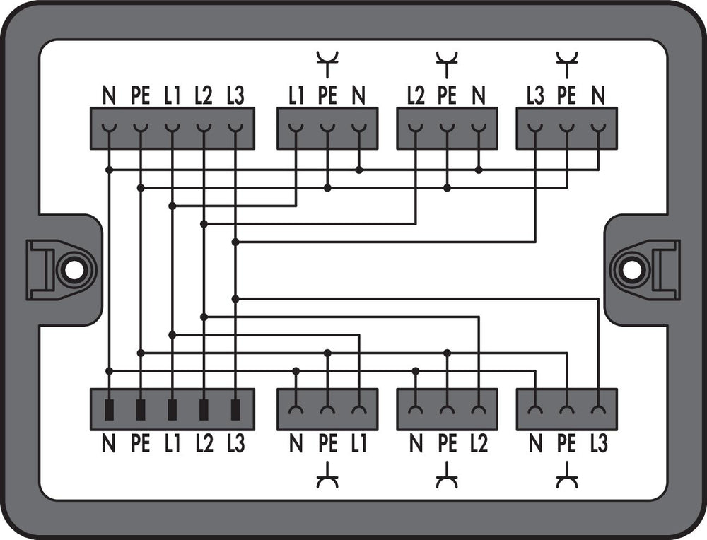 WAGO Distribution Box Three Phase To Single Phase Converter - 899-631/100-000