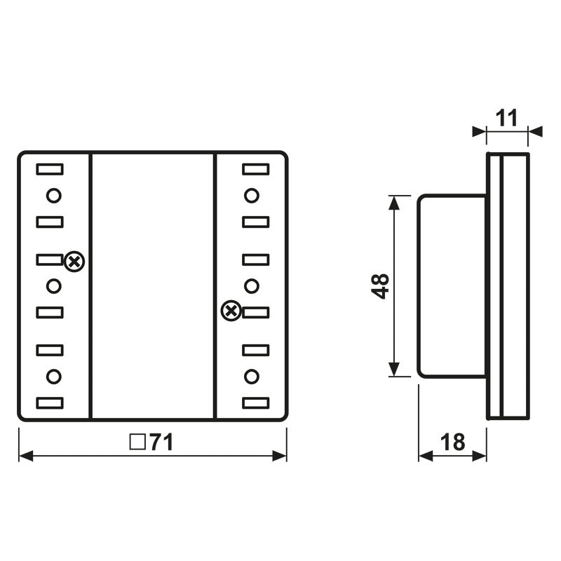 eNet Wireless Wall Transmitter LS Series Single Channel - FMLS5001M