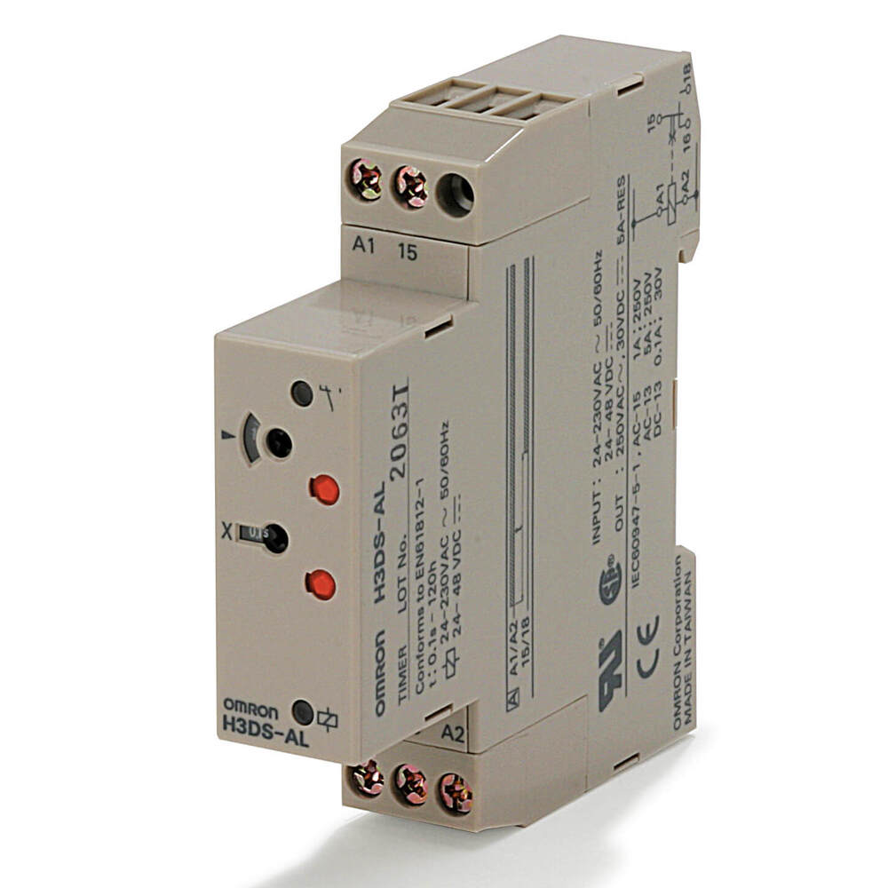 Smart DIN Rail Timer H3DS 24-230V With Delay Function - H3DS8009D