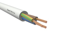 White Vinyl Cable VMvL Eca 3G 0.75mm² 100M - D09428 [100 Meters]