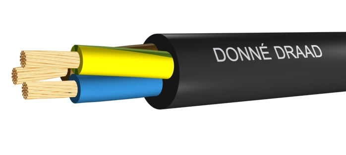 Black Vinyl Cable VMVL Eca 2x1mm² 90°C 100M - D15166 [100 Meters]