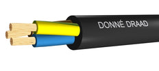 Black Vinyl Cable VMVL Eca 2x1mm² 90°C 100M - D15166 [100 Meters]