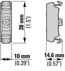 Front Mount Green LED Element 12-30V AC/DC - 180797