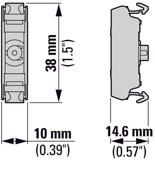 White LED Panel Mount Indicator 12-30V AC/DC - 180795