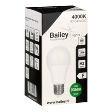 Bailey EcoBasic LED A60 E27 10W 4000K Opal Bulb - 80100040022 [2 Pieces]
