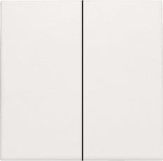 Double Electronic Switch Finishing Set White - 101-31004 [2 Pieces]