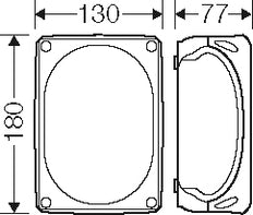 Hensel DK1000G IP66 Junction Box 180x130mm - DK 1000 G