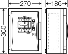 Hensel Enystar 160A 4-Pole Switch Cabinet - FP 5213