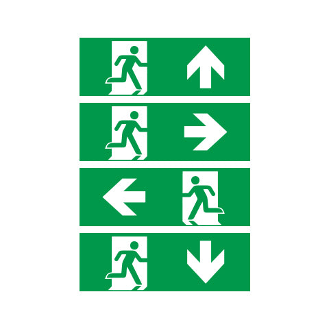 LED Pro-Portal Emergency Exit Sticker Set - 40010044