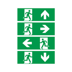 LED Pro-Portal Emergency Exit Sticker Set - 40010044