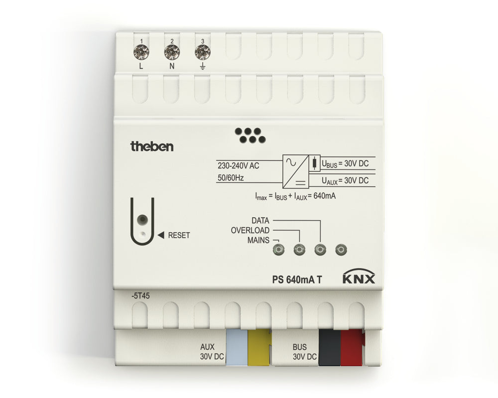 Theben PS 640mA KNX Power Supply With Auxiliary Output - 9070958
