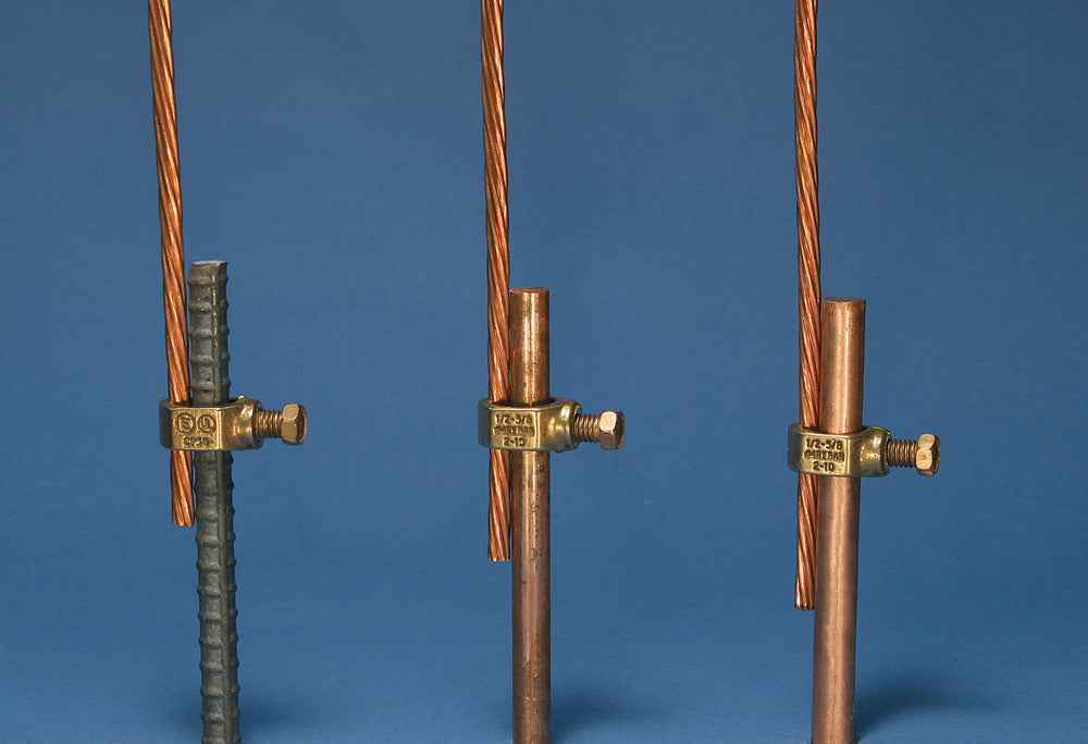 Bronze Ground Rod Clamp 12.5mm For 50mm² Conductor - 158260