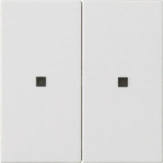 Gira System 55 Dual Rocker Switch Blank Control Window - 536927