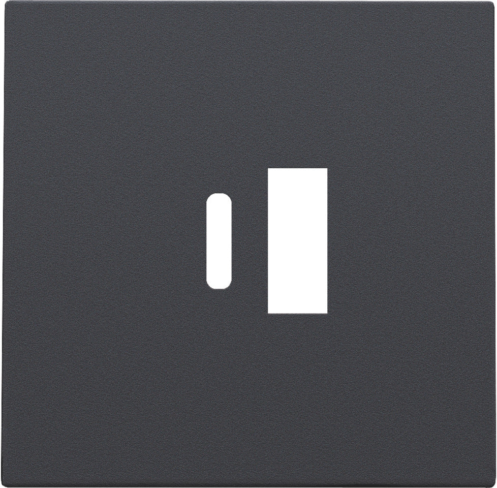 Niko Dual Smart USB-A USB-C Charger Plate Anthracite - 122-68002