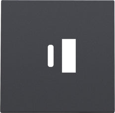 Niko Dual Smart USB-A USB-C Charger Plate Anthracite - 122-68002