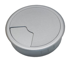 60mm Cable Management Grommet Silver Gray - 49.80.019 [2 Pieces]