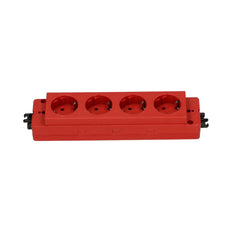 4-Socket Power Block 230V With GST Connection Red - 79.55.009