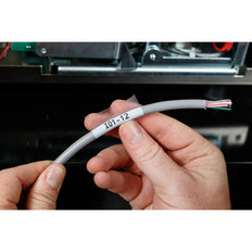 Brady M211 Self Laminating Wire Label 25.4mm Black White - 110928