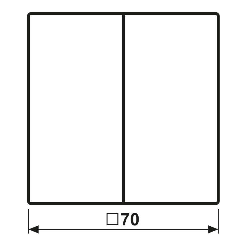 KNX Series Rocker Switch LS990 Matte White 2-Way - LS102WWM
