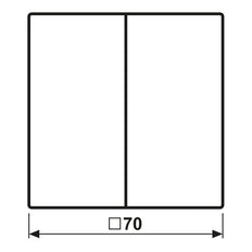 KNX Series Rocker Switch LS990 Matte White 2-Way - LS102WWM