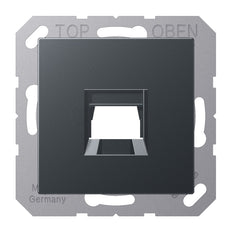 Jung A500 Modular Jack Cover Plate Anthracite - A1569-15WEANM
