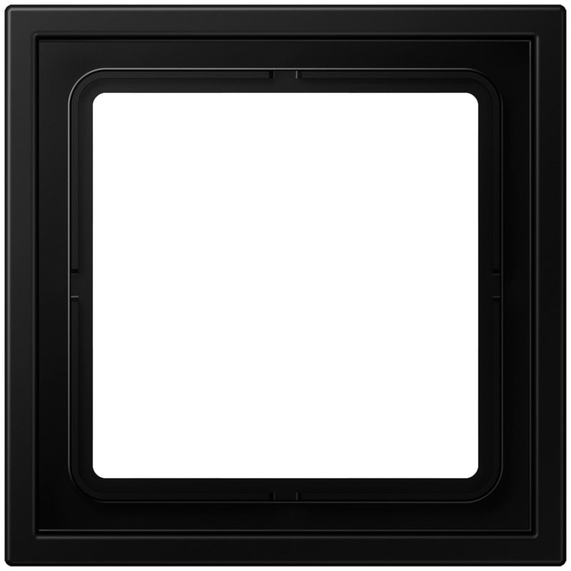Jung LS-ZERO Single Cover Frame Black Matte - LSZ981BFSWM