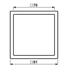 Jung LS-ZERO Single Cover Frame Black Matte - LSZ981BFSWM