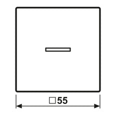 Jung Home A500 Graphite Black Smart Blind Control Cover - BTA17101SWM