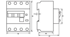Doepke Type A RCBO 16A 300mA 3P+N Circuit Breaker - 09945114