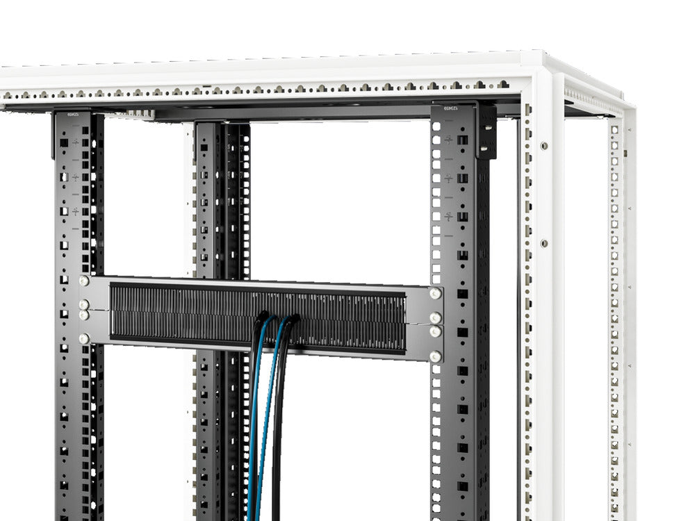 Rittal 19 Inch Cable Management Panel With Brush 1U - 5302202 | Tameson.com