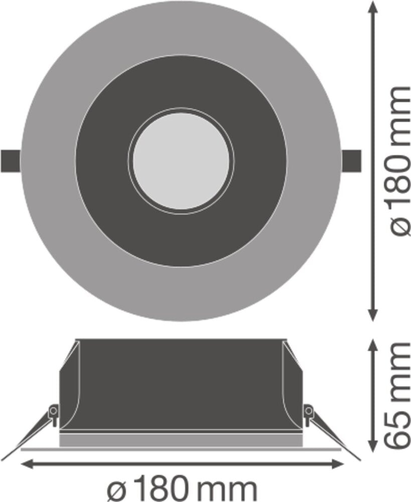 Low Glare LED Downlight UGR19 DN155 14W IP54 - 4058075459137