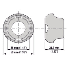 Eaton M22 Emergency Stop Guard Ring IP65 - 198596
