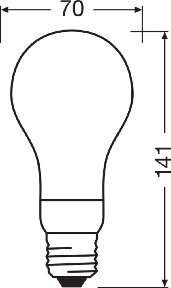 OSRAM LED Superstar Classic A150 18W E27 2700K Dimmable - 4058075437326