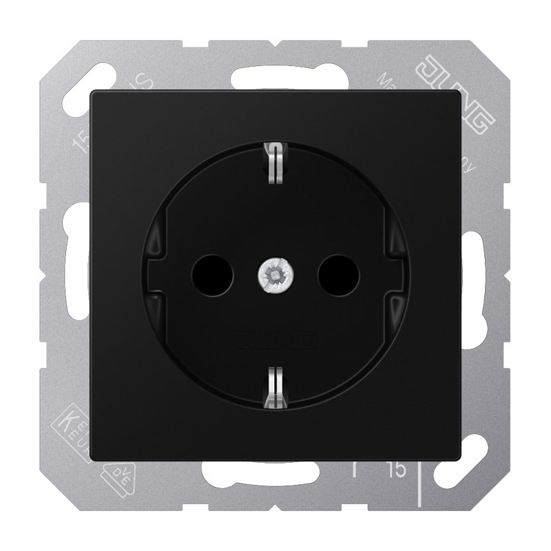 Jung AS500 16A Wall Socket With Protection Contact - A1521NBFSWM
