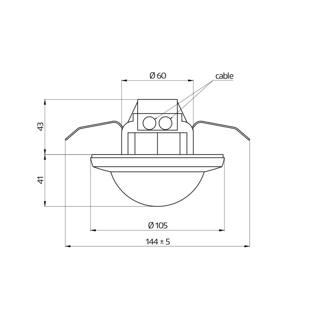 360-Degree Ceiling Presence Detector BL4-PLUS IB - 93404