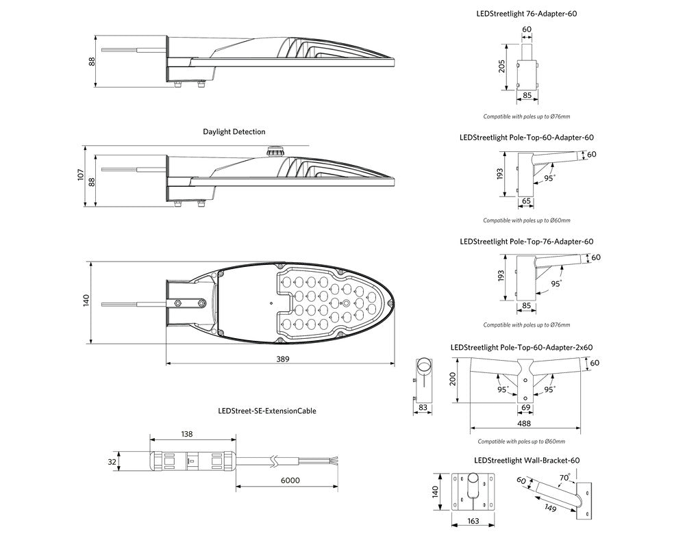 OPPLE LED Streetlight E2 20W 4000K Professional - 705000022000