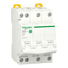 Schneider Electric Resi9 3P+N 25A Circuit Breaker - R9P09725