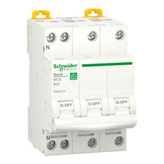 Schneider Resi9 MCB 3P+N 20A B-Curve 6kA Circuit Breaker - R9P09720