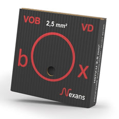 Nexans H07V-U Eca 2.5mm2 Black Installation Wire Box 100m - 10564792 [100 Pieces]
