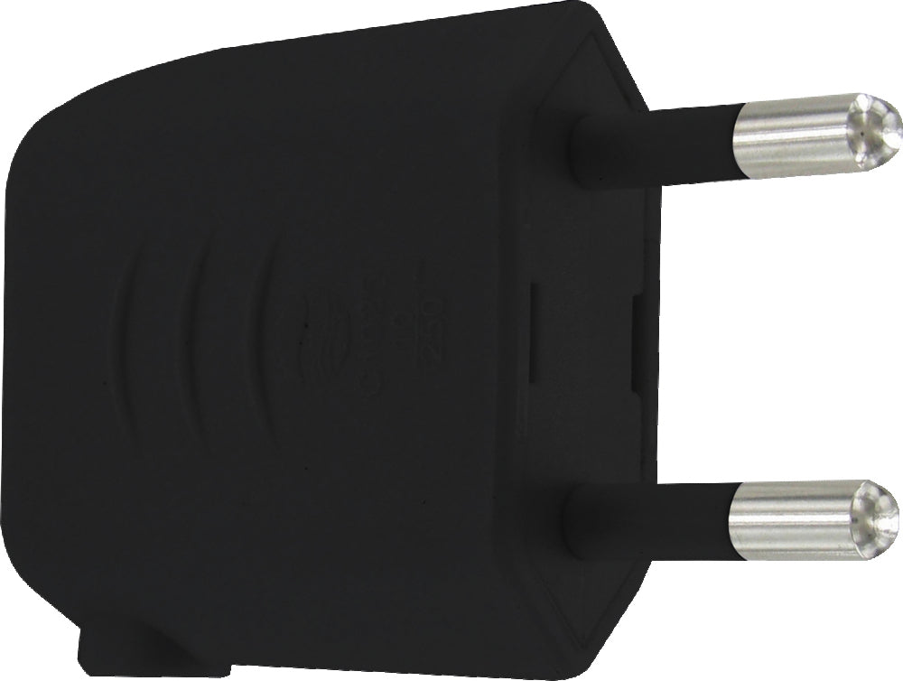 Euro Power Plug 2.5A Black - 177050004 [10 Pieces]