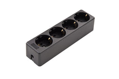 Martin Kaiser 4 Way Desktop Power Strip Black - 541/SW [2 Pieces]