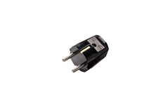 MK Professional Earthed Plug Black Duroplast - 614/SW [10 Pieces]