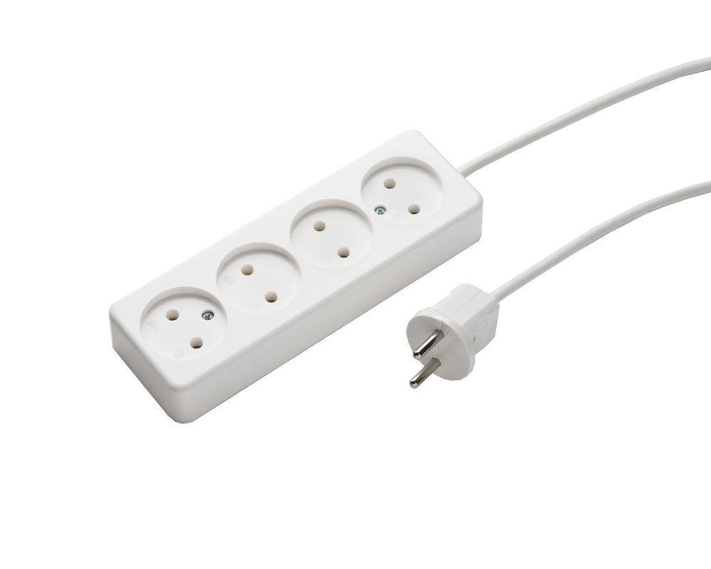 MK 4-Way Power Strip With 1.5M Cable - 509ZL/15/KWS