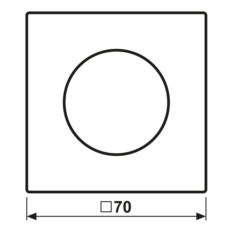 LS Range Rotary Dimmer Cover Matte White - LS1740WWM